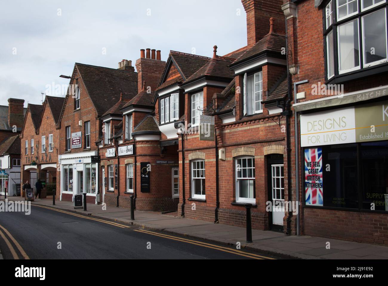 Shops on Denmark Street in Wokingham, Berkshire in the UK Stock Photo Alamy