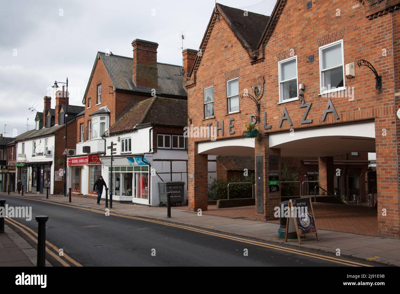 Shops on Denmark Street in Wokingham, Berkshire in the UK Stock Photo