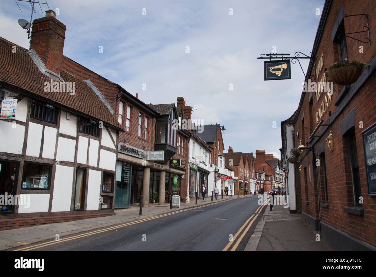 Shops on Denmark Street in Wokingham, Berkshire in the UK Stock Photo Alamy