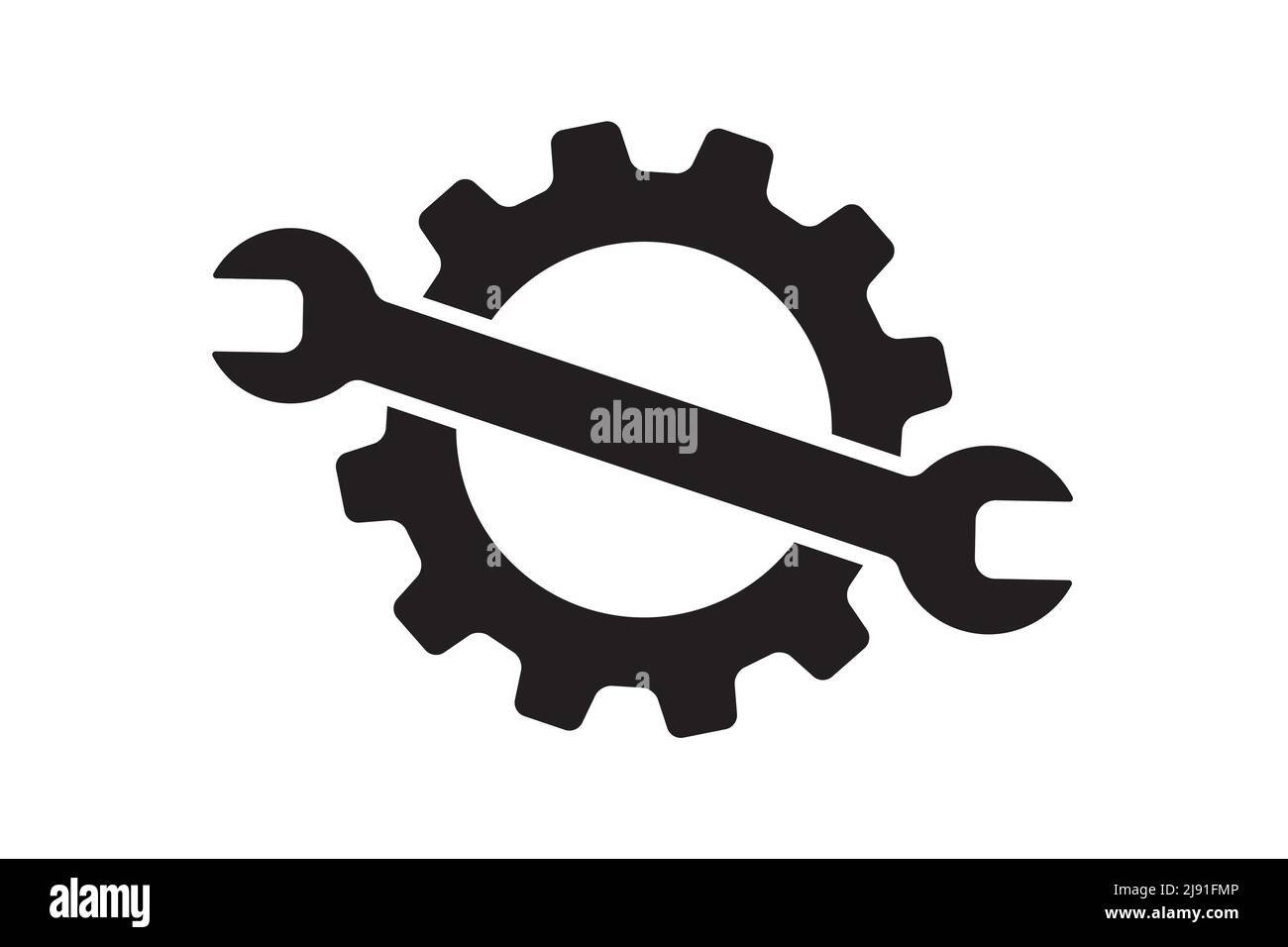 Setting icon vector with work cog gear element. Cogweel mechanism ...