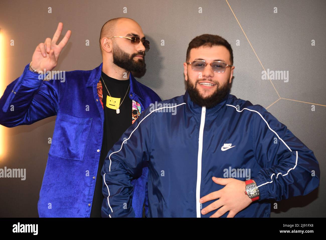 Moscow. The HammAli & Navai rap duet at a ceremony of delivery musical ...