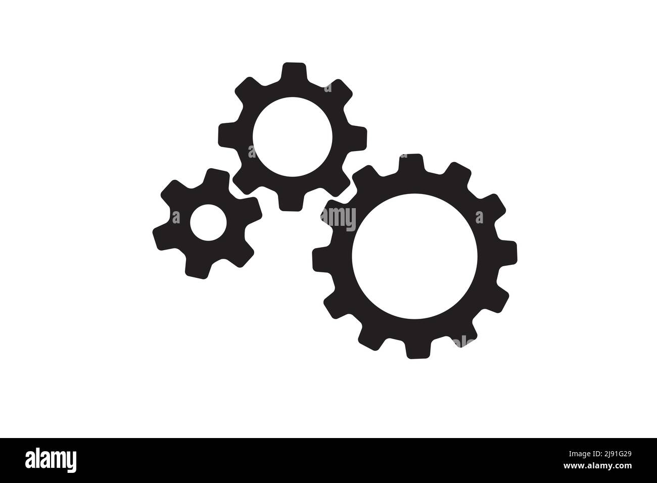 Setting icon vector with work cog gear element. Cogweel mechanism ...
