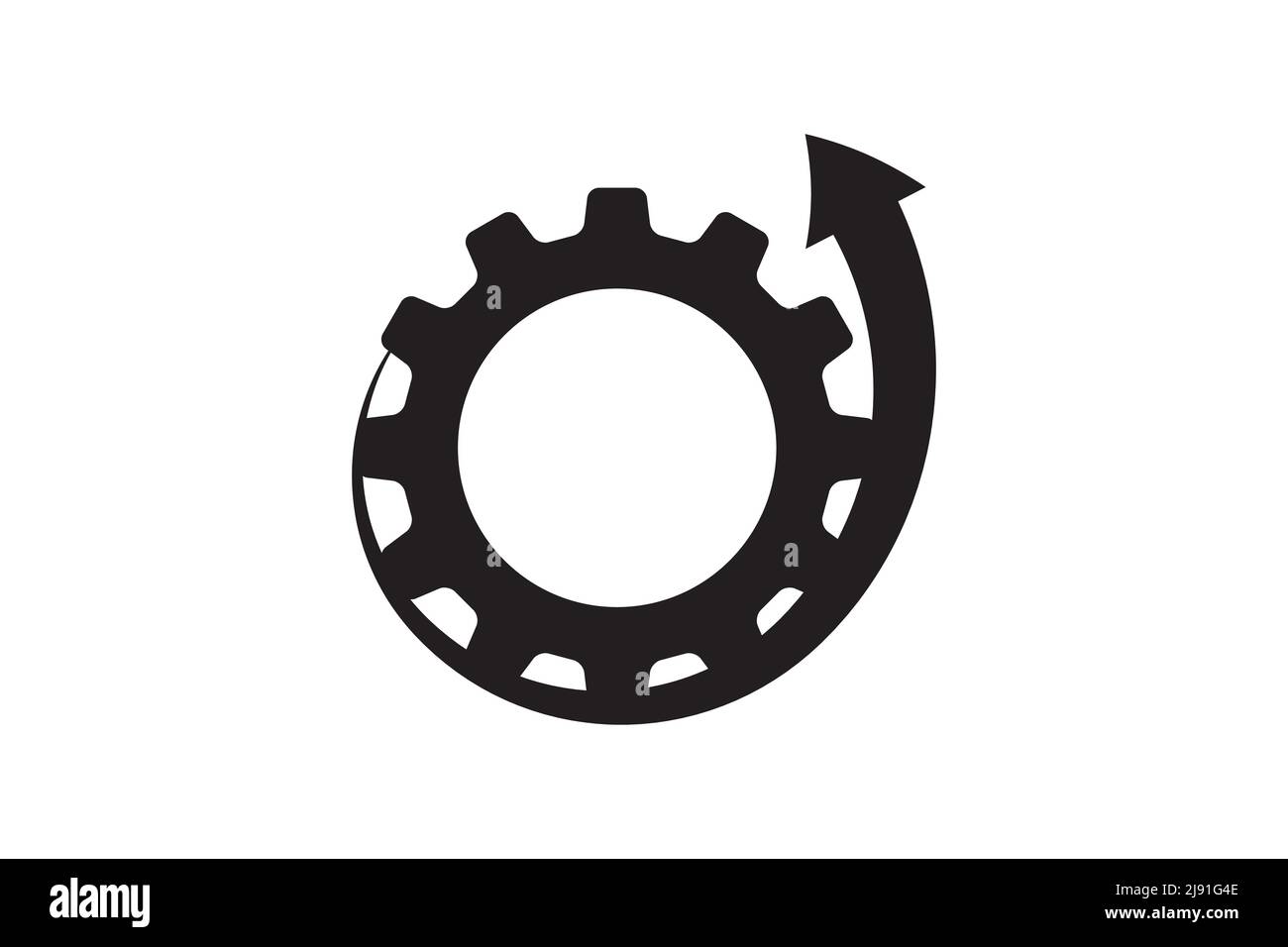 Setting icon vector with work cog gear element. Cogweel mechanism ...
