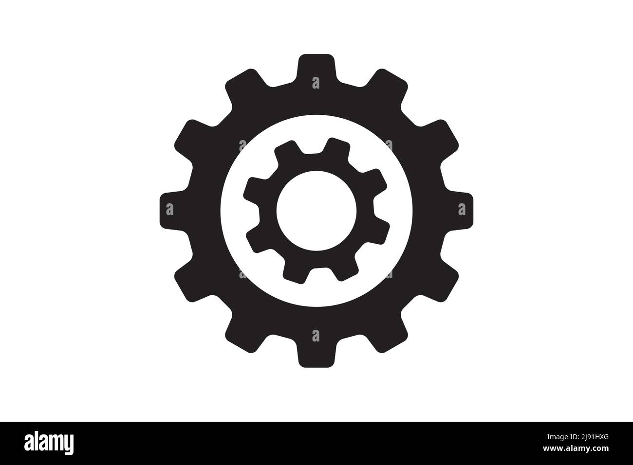 Setting icon vector with work cog gear element. Cogweel mechanism ...