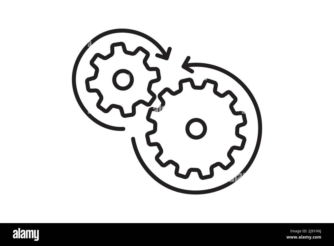 Setting icon vector with work cog gear element. Cogweel mechanism ...