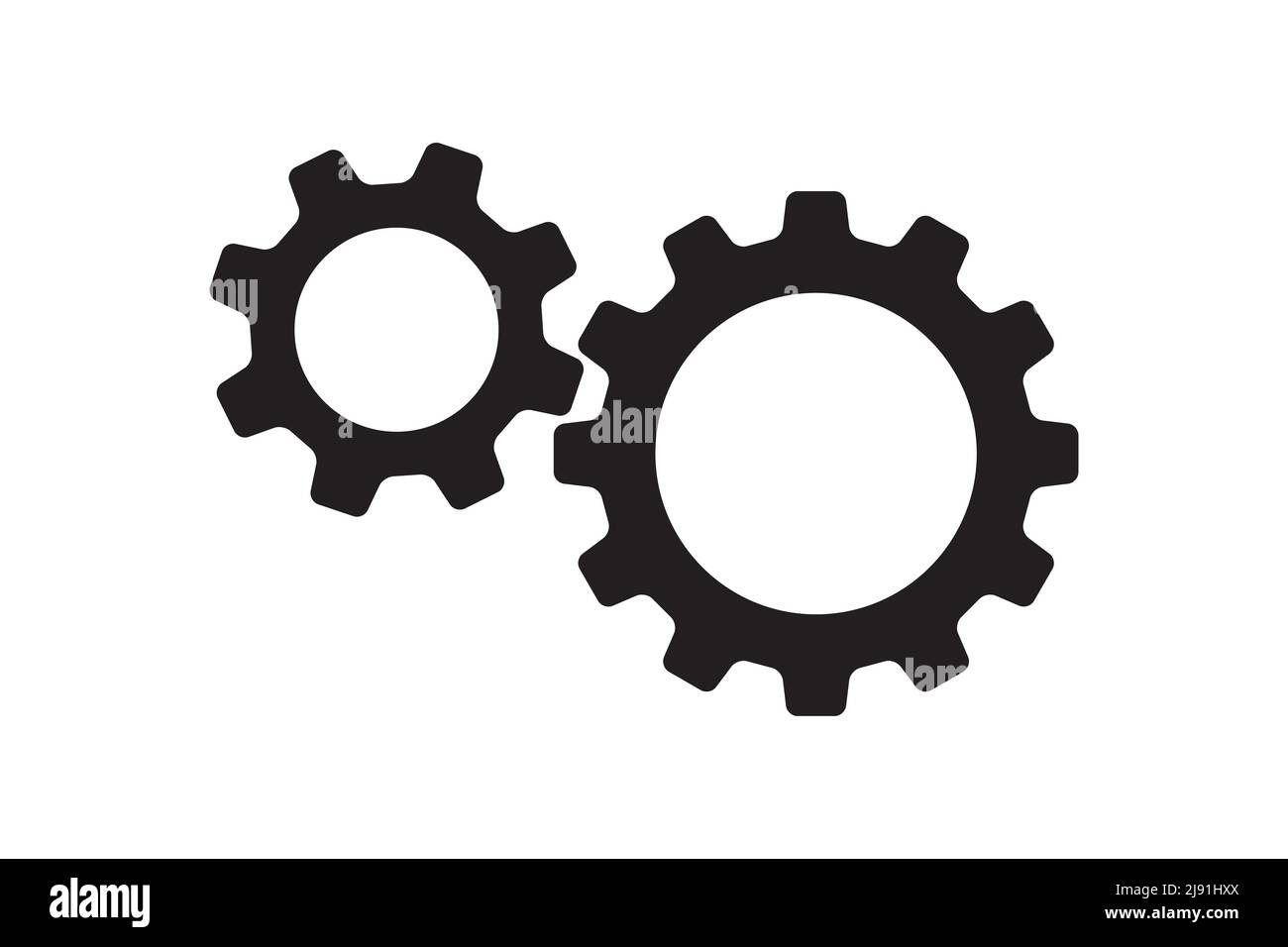 Setting icon vector with work cog gear element. Cogweel mechanism ...
