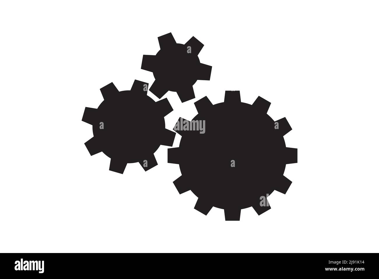 Setting icon vector with work cog gear element. Cogweel mechanism ...