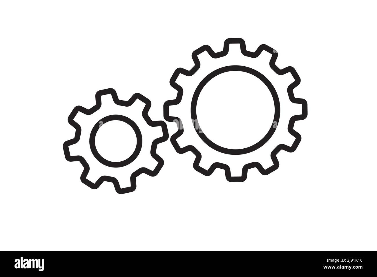 Setting icon vector with work cog gear element. Cogweel mechanism ...