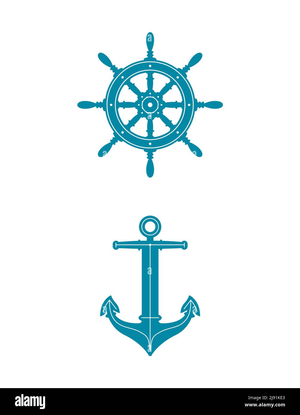 Ships wheel vector hi-res stock photography and images - Page 3
