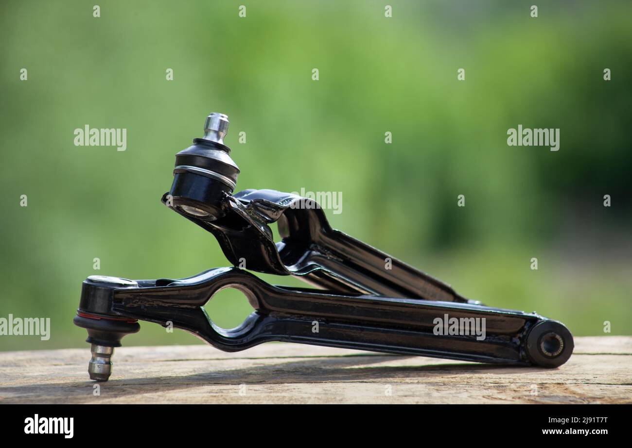 Suspension arm levers are automobile, new spare parts for repair Stock Photo