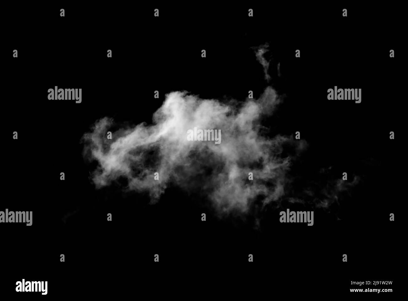 White Cloud Isolated on Black Background Stock Photo - Alamy
