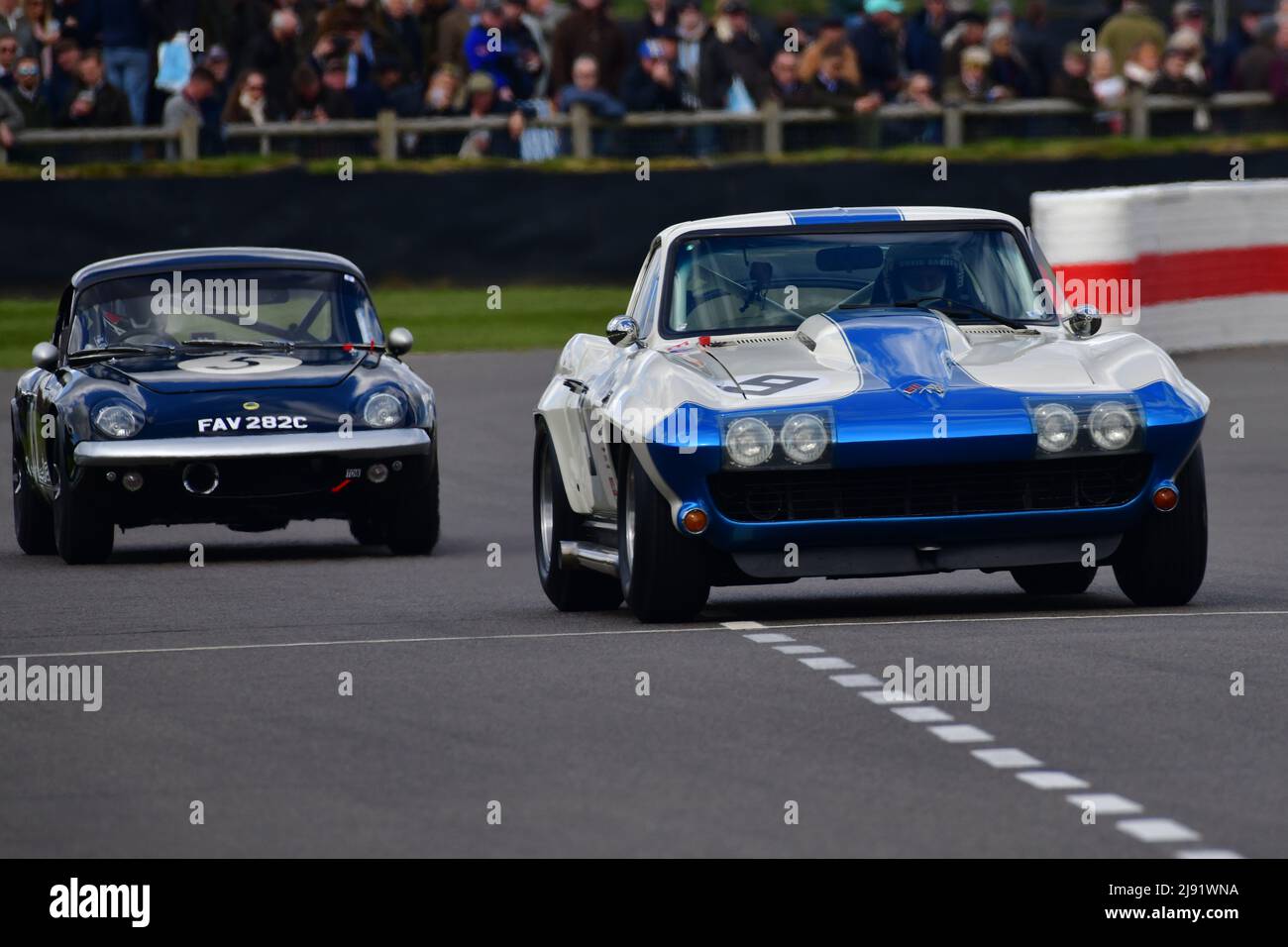 Craig Davies, Jason Plato, Chevrolet Corvette Sting Ray, Graham Hill Trophy, a two driver 45 minute race for examples of Prototype and Closed Cockpit Stock Photo