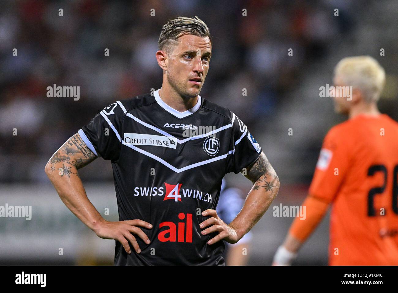 Jonathan Sabbatini (14 FC Lugano) during the Swiss Super League