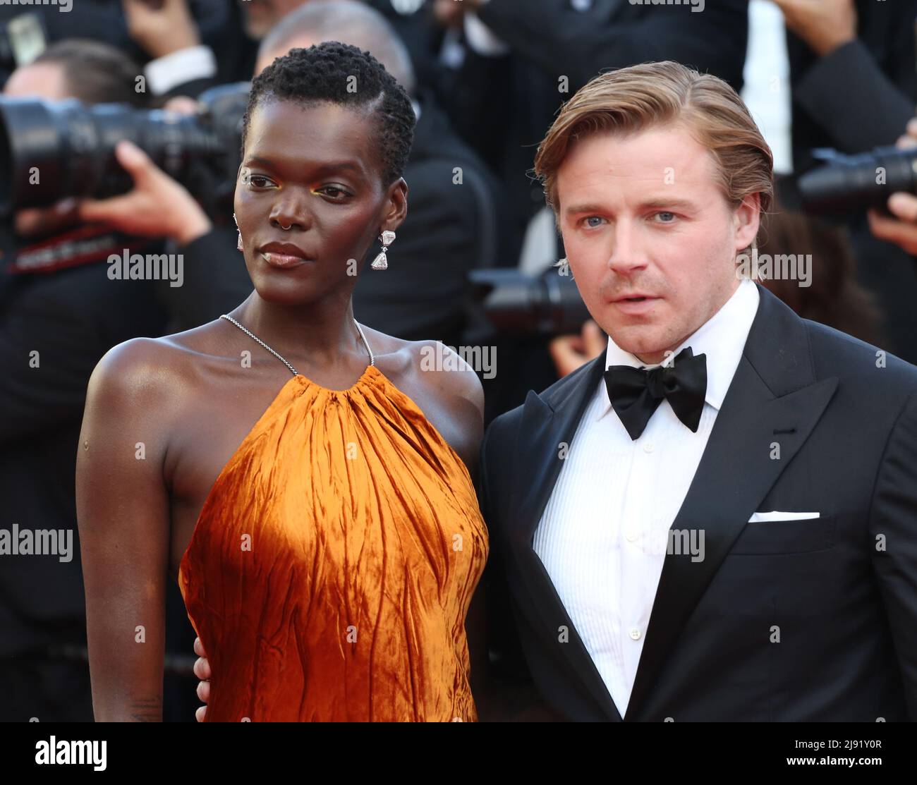 Cannes France 19th May 22 Jack Lowden And Sheila Atim Arriving On The Red Carpet For The Armageddon Time Gala Screening For The 75th Cannes Film Festival In Cannes France Credit Doreen