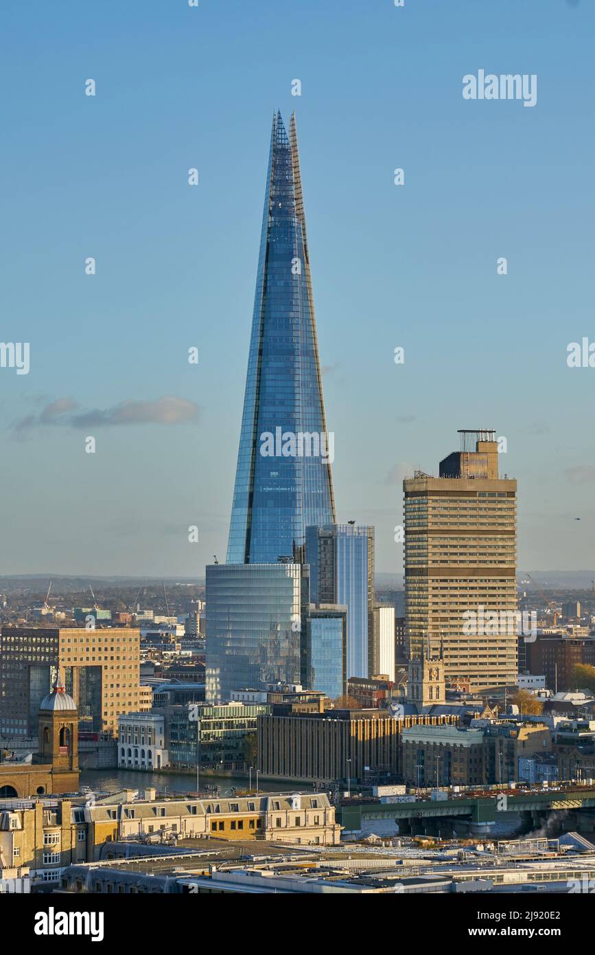 city of london skyline. the shard Stock Photo
