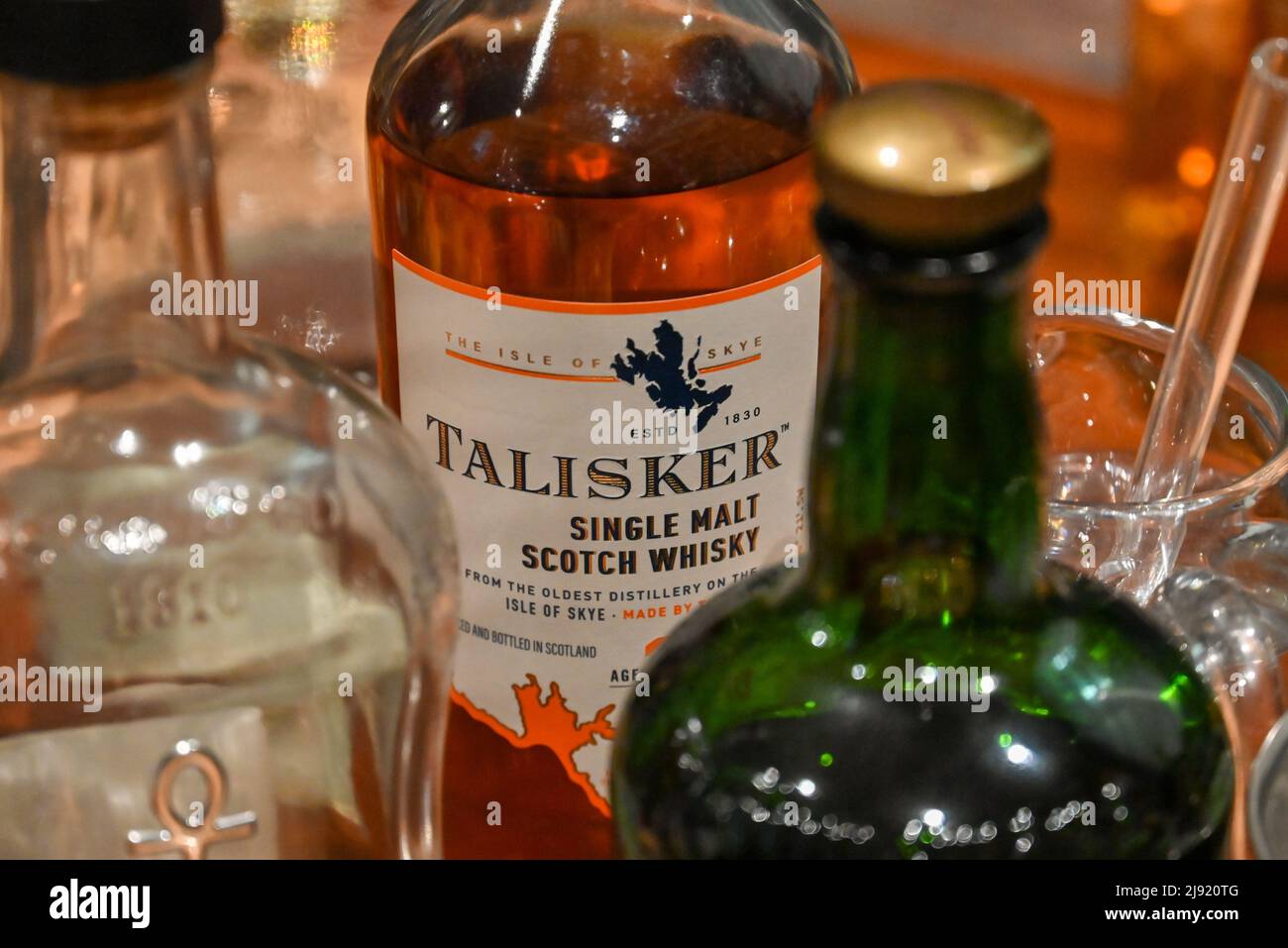 Talisker Whiskey Stock Photo