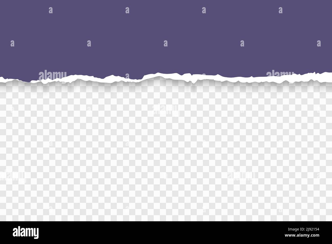 Violet Ripped Paper Torn piece of sheet violet paper from the bottom vector realistic ...