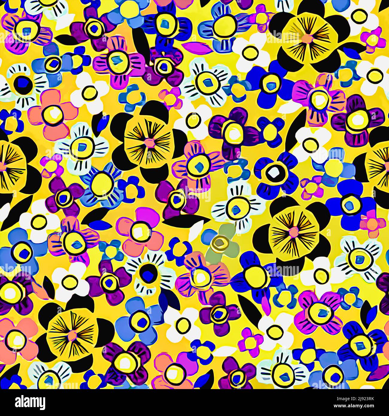 Textile and wallpaper patterns. A printable digital illustration work ...
