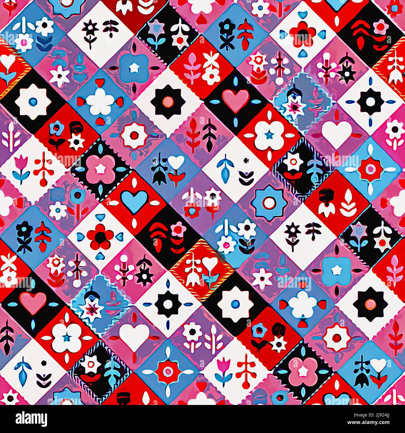 Textile and wallpaper patterns. A printable digital illustration work ...