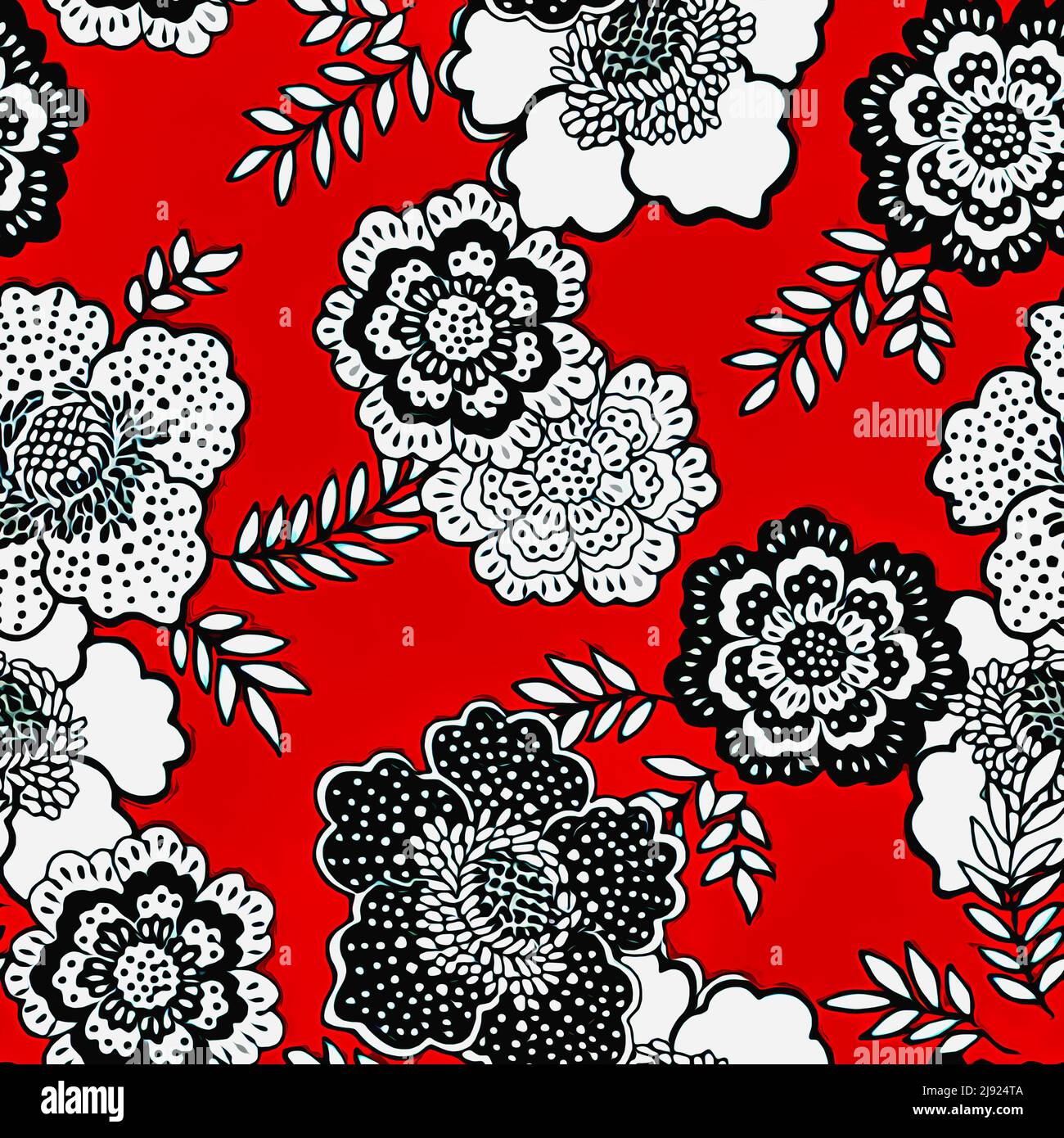 Textile and wallpaper patterns. A printable digital illustration work ...