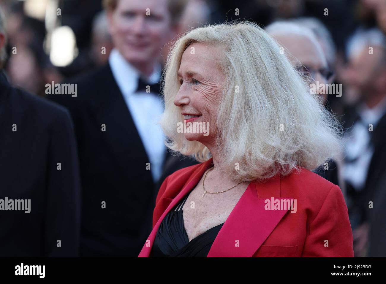 Cannes, France. May 19, 2022, Brigitte Fossey attending the screening