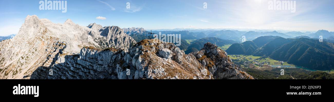 Aerial view along rocky ridge hi-res stock photography and images - Alamy