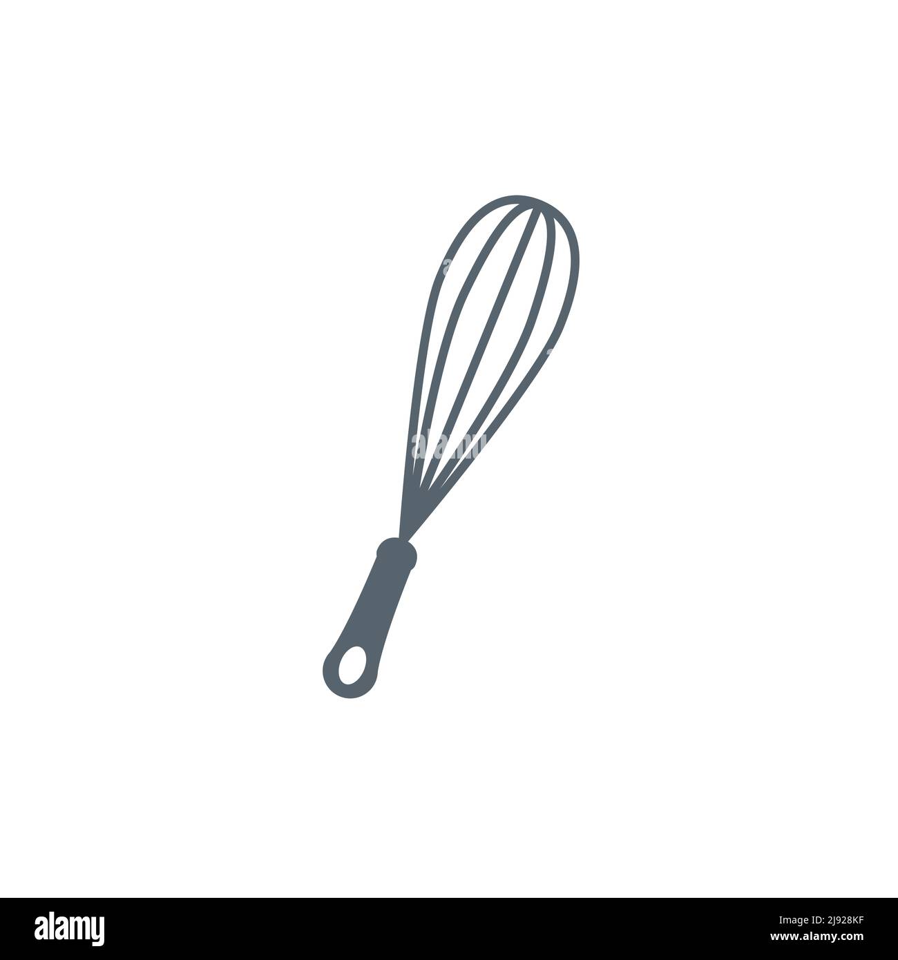 Vector whisk icon mixer. Kitchen beater cooking whisk bakery food blender Stock Vector