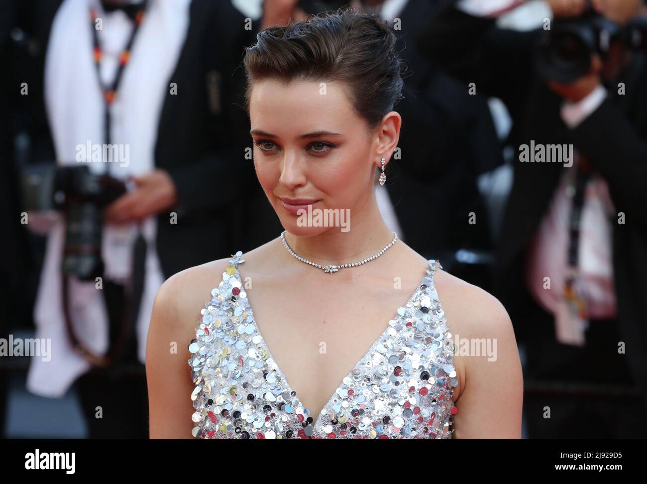 Cannes, France. 17th May, 2022.Katherine Langford on the red carpet at