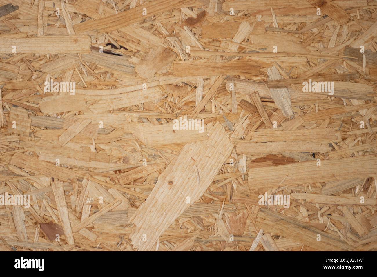 Photo of construction material, close up wood chips pattern. Stock Photo