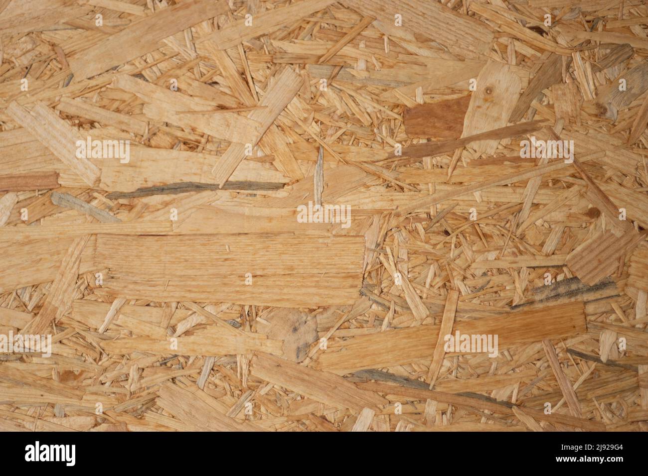 Photo of construction material, close up wood chips pattern. Stock Photo