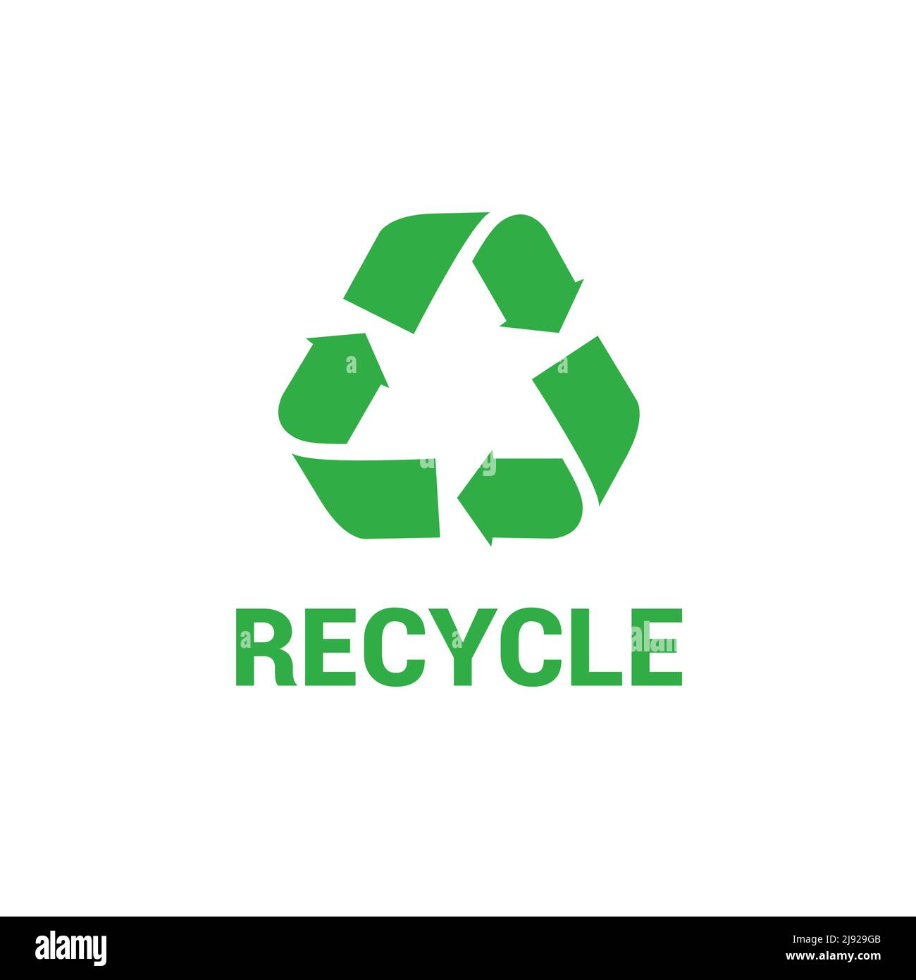 Vector waste logo sign. Arrow reuse earth recycle symbol reuse concept ...