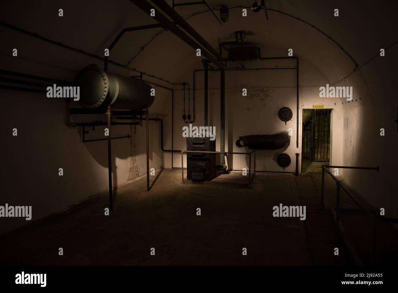 Jersey war tunnels German underground hospital Stock Photo Alamy