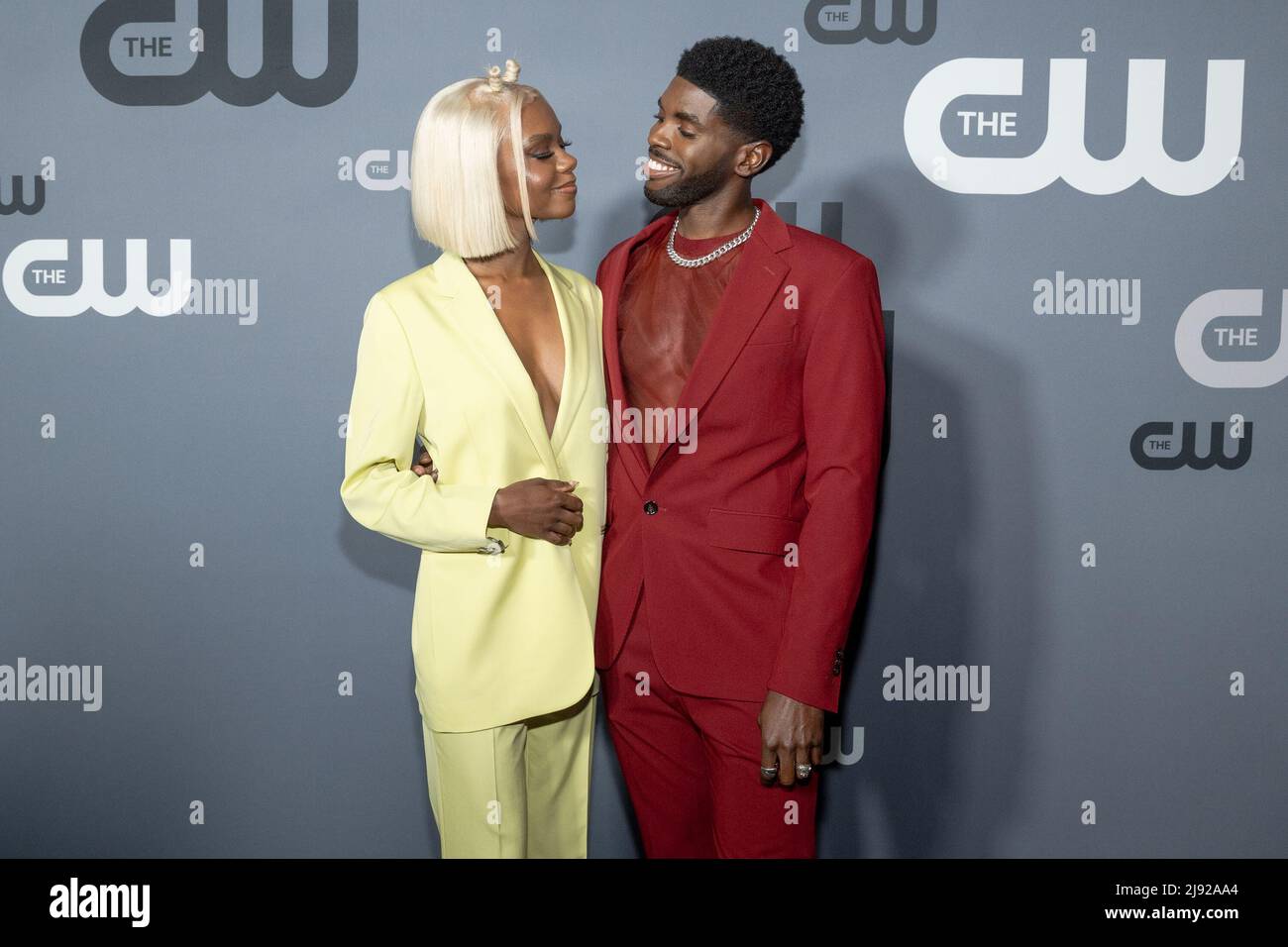 New York, USA. 18th May, 2022. Ashleigh Murray and Tian Richards attend