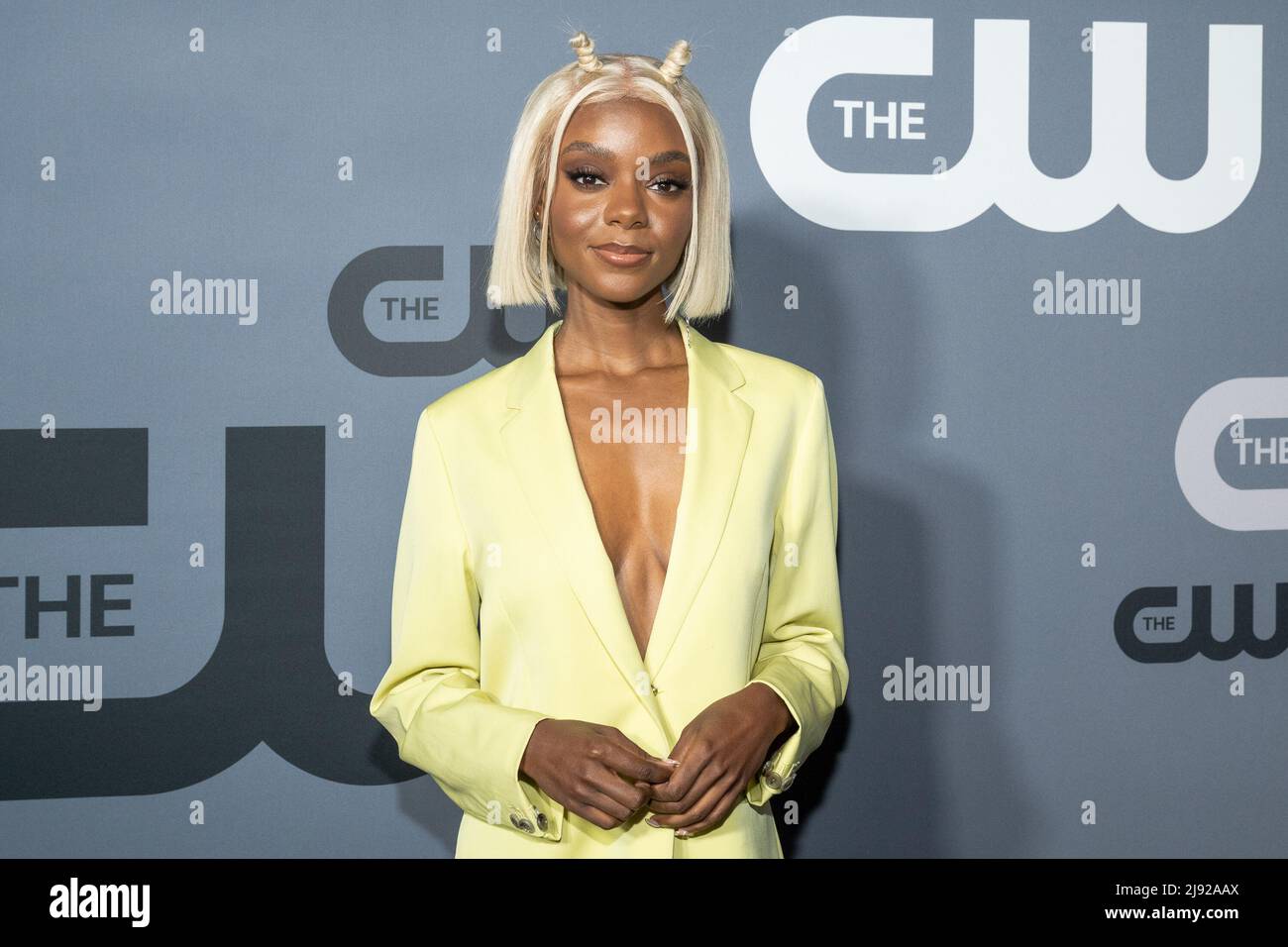 New York, USA. 18th May, 2022. Ashleigh Murray attends The CW Networks