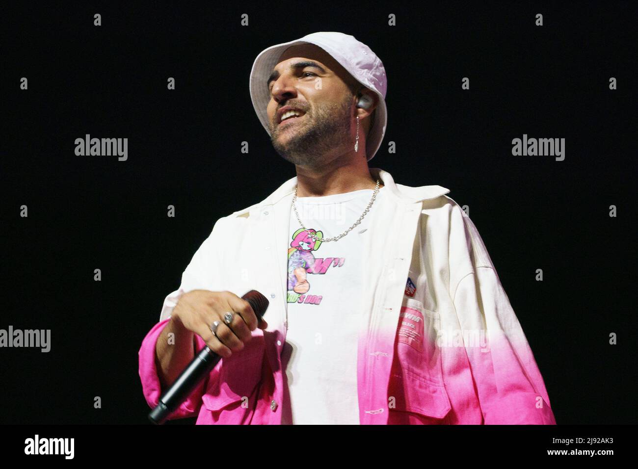 Madrid, Spain. 19th May, 2022. Singer Nil Moliner performs during the ...