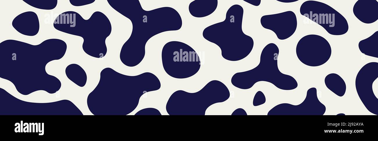 Panoramic fur texture Alpine cow skin - Vector illustration Stock ...
