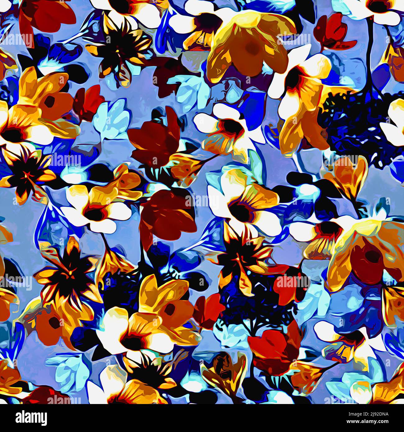 Textile and wallpaper patterns. A printable digital illustration work ...