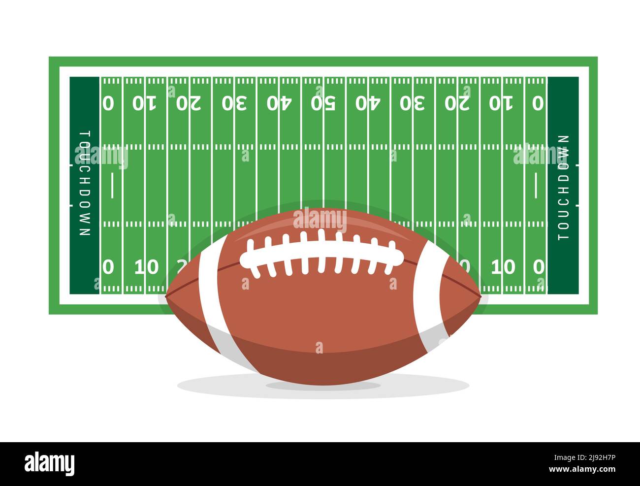 American football field background. Rugby stadium grass field illustration  Stock Vector Image & Art - Alamy