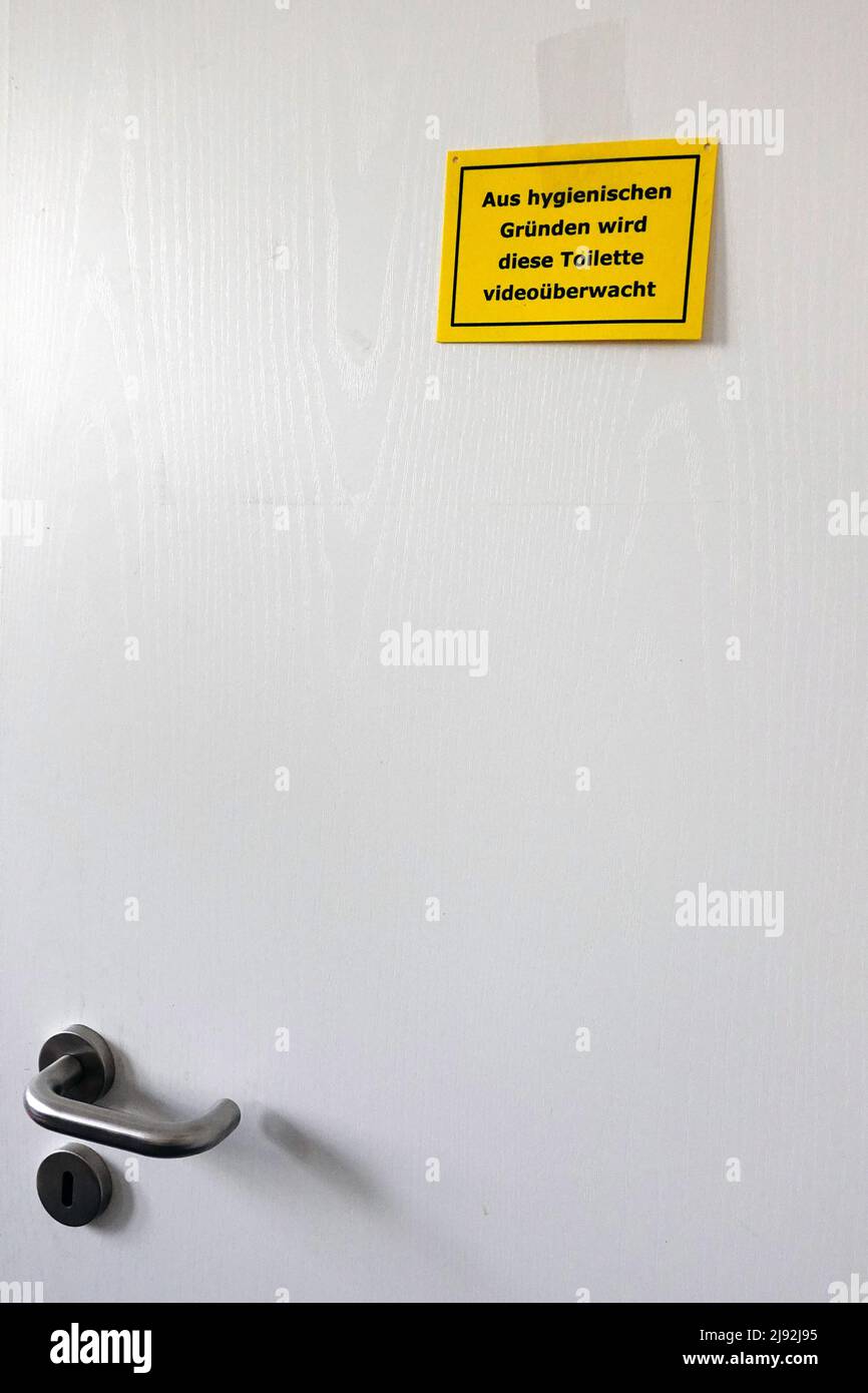 Toilet cubicle door hi-res stock photography and images - Alamy