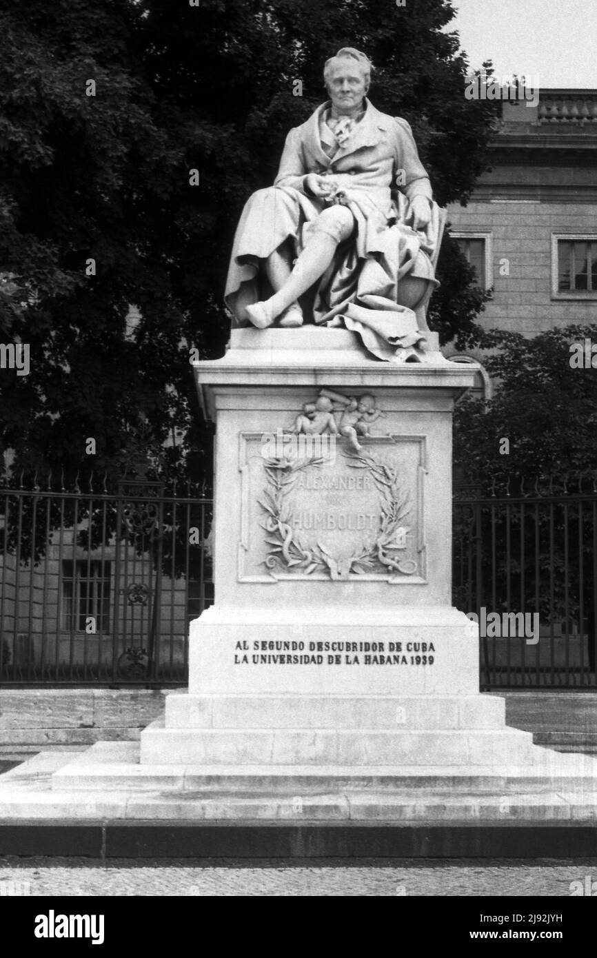 01.06.1967, Berlin, , German Democratic Republic - Monument in honor of Alexander von Humboldt. 00S670601D350CAROEX.JPG [MODEL RELEASE: NO, PROPERTY R Stock Photo