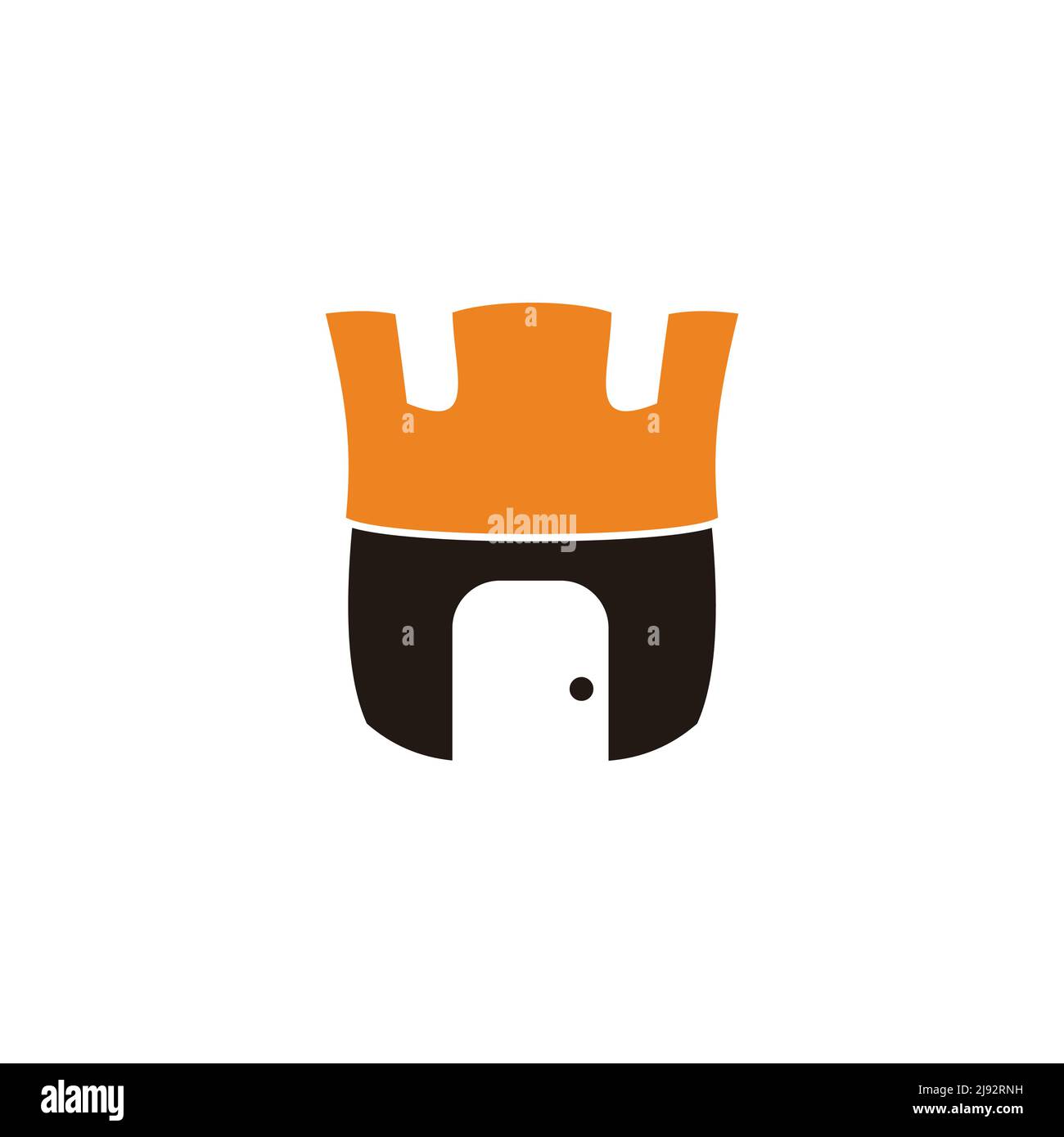 home king crown simple doodle symbol vector Stock Vector