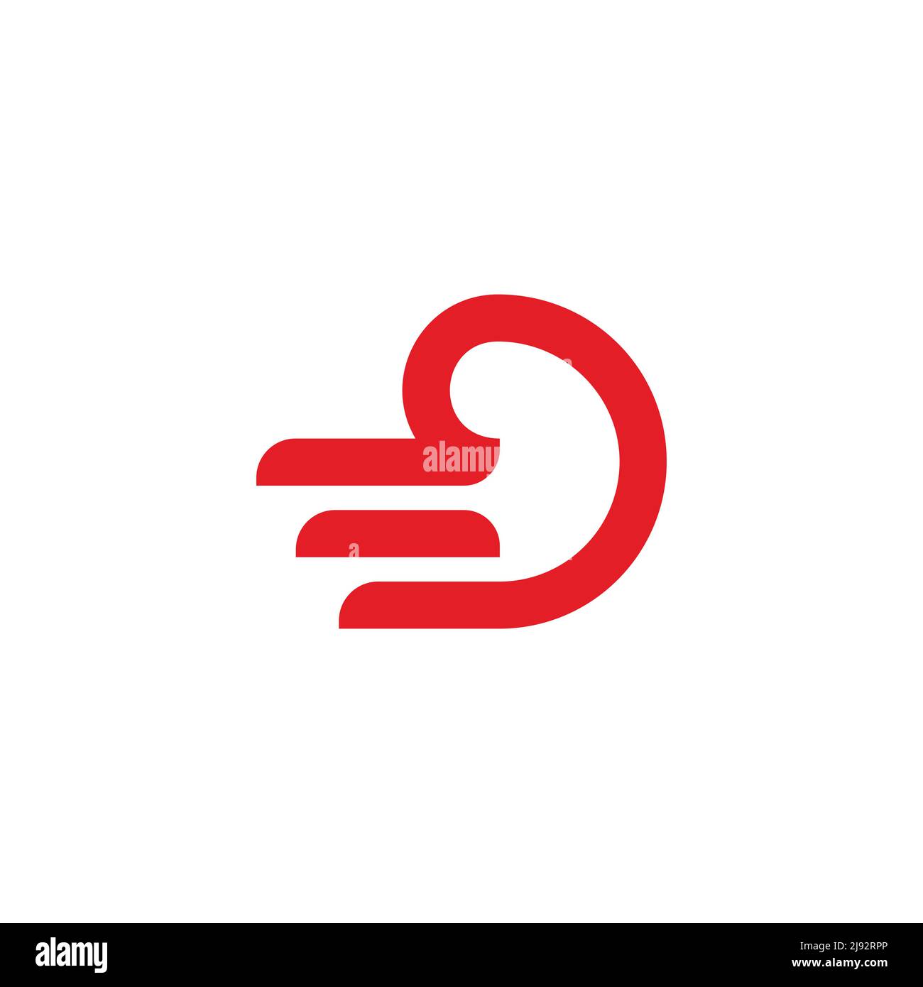 letter d fast movement simple line logo vector Stock Vector Image & Art ...