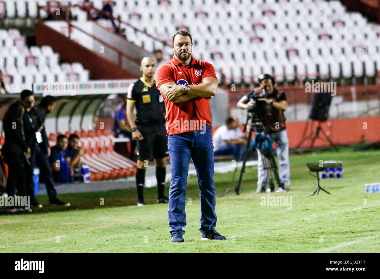 Pe Recife 05 19 22 Brazilian B 22 Nautico X Csa Roberto Fernandes Coach Of Nautico During A Match Against Csa At The Aflitos Stadium For The Brazilian Championship B