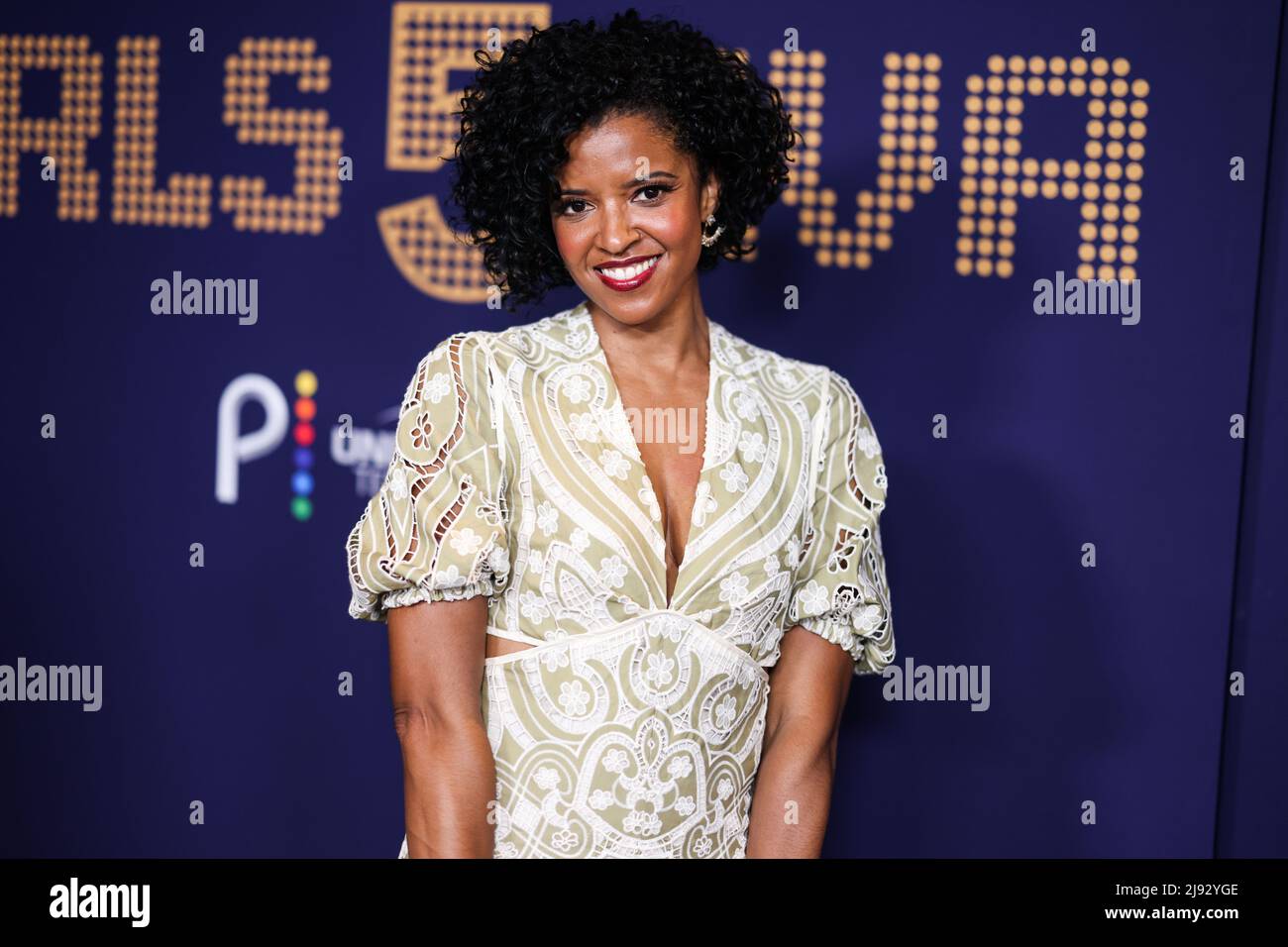 Hollywood, United States. 19th May, 2022. HOLLYWOOD, LOS ANGELES, CALIFORNIA, USA - MAY 19: American actress Renée Elise Goldsberry (Renee Elise Goldsberry) arrives at NBCUniversal's FYC Event For 'Girls5eva' held at the NBCU FYC House on May 19, 2022 in Hollywood, Los Angeles, California, United States. (Photo by Xavier Collin/Image Press Agency) Credit: Image Press Agency/Alamy Live News Stock Photo