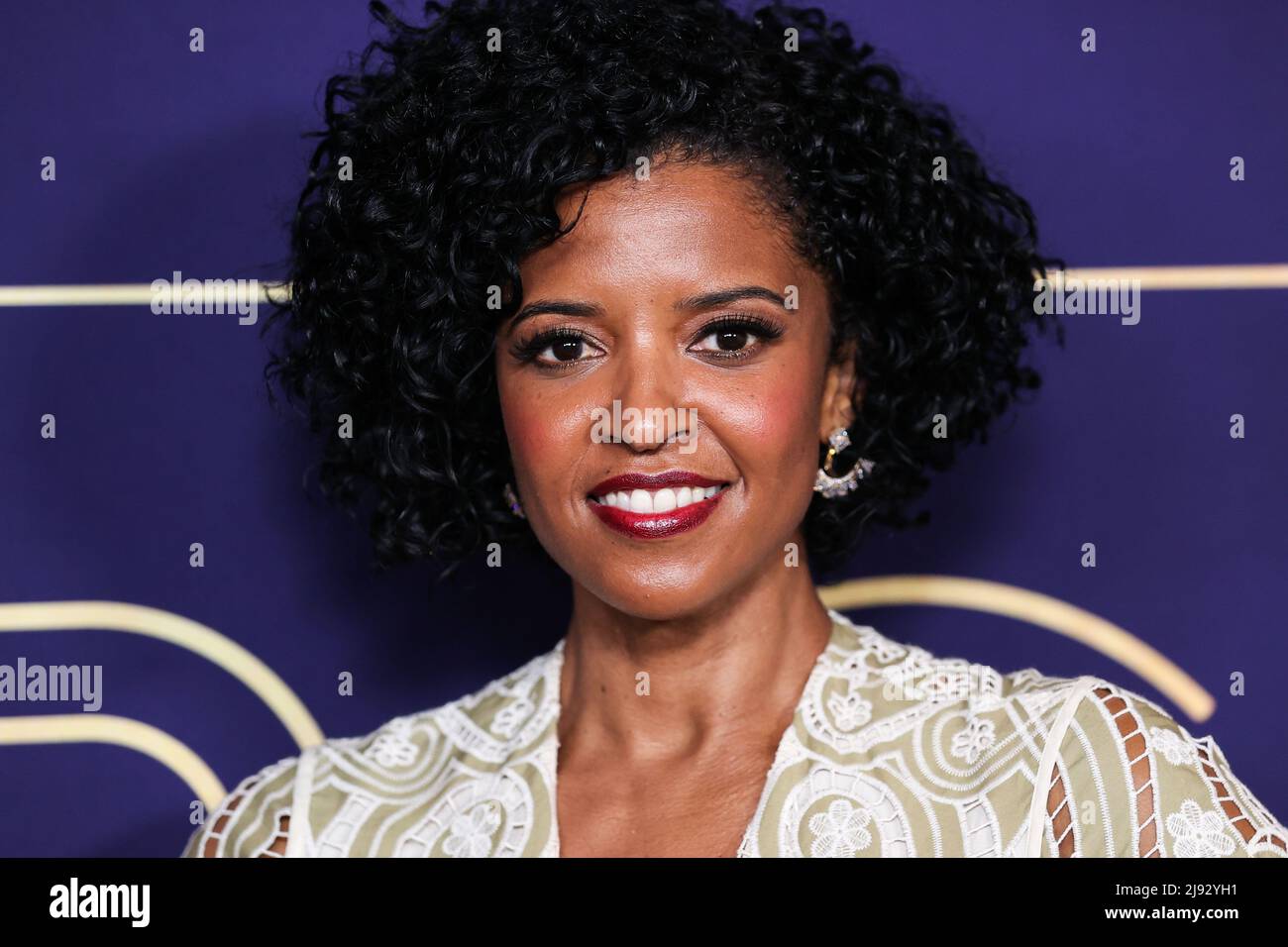 Hollywood, United States. 19th May, 2022. HOLLYWOOD, LOS ANGELES, CALIFORNIA, USA - MAY 19: American actress Renée Elise Goldsberry (Renee Elise Goldsberry) arrives at NBCUniversal's FYC Event For 'Girls5eva' held at the NBCU FYC House on May 19, 2022 in Hollywood, Los Angeles, California, United States. (Photo by Xavier Collin/Image Press Agency) Credit: Image Press Agency/Alamy Live News Stock Photo