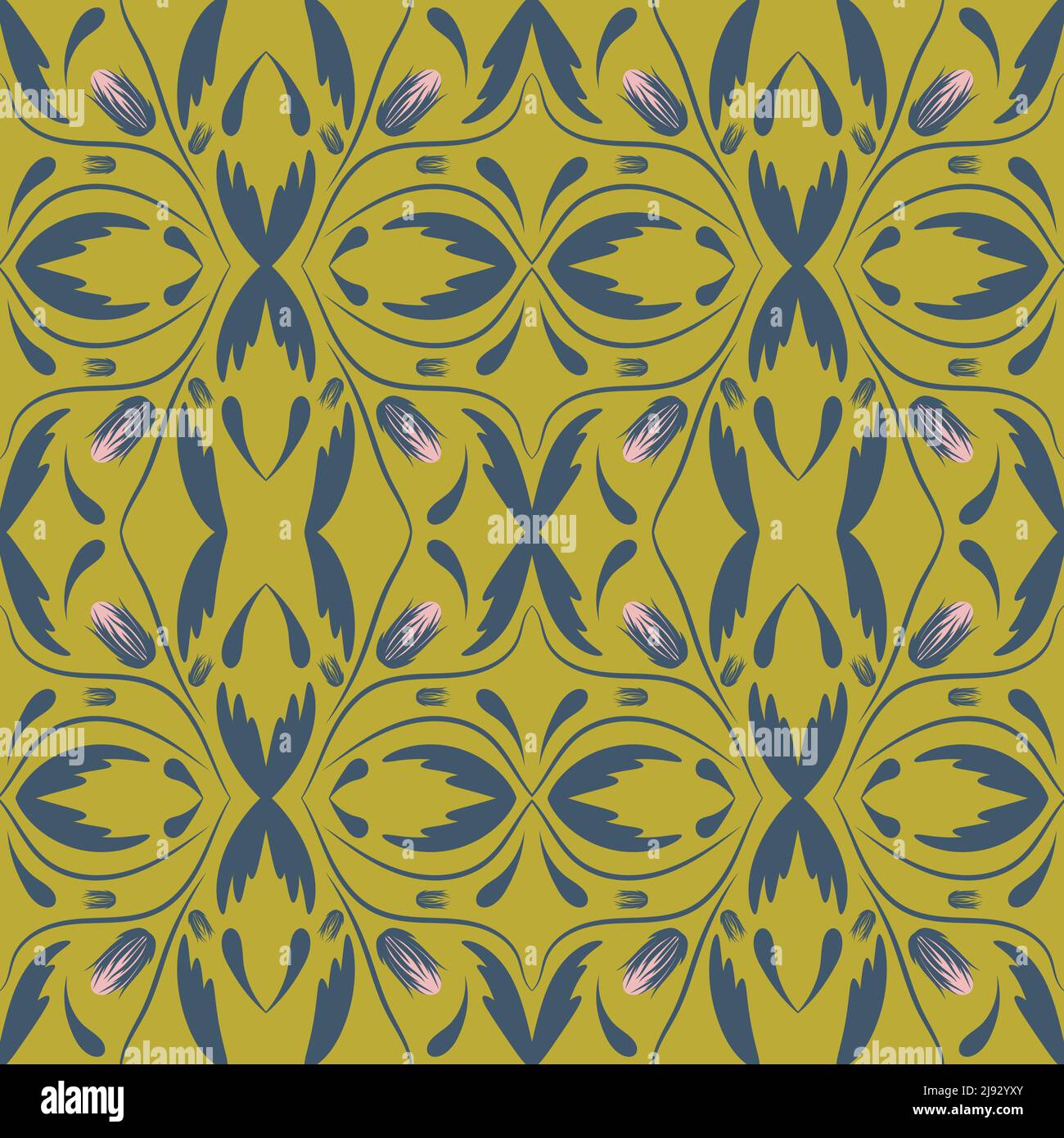 Folk flowers print Floral pattern Ethnic art Stock Vector Image & Art ...