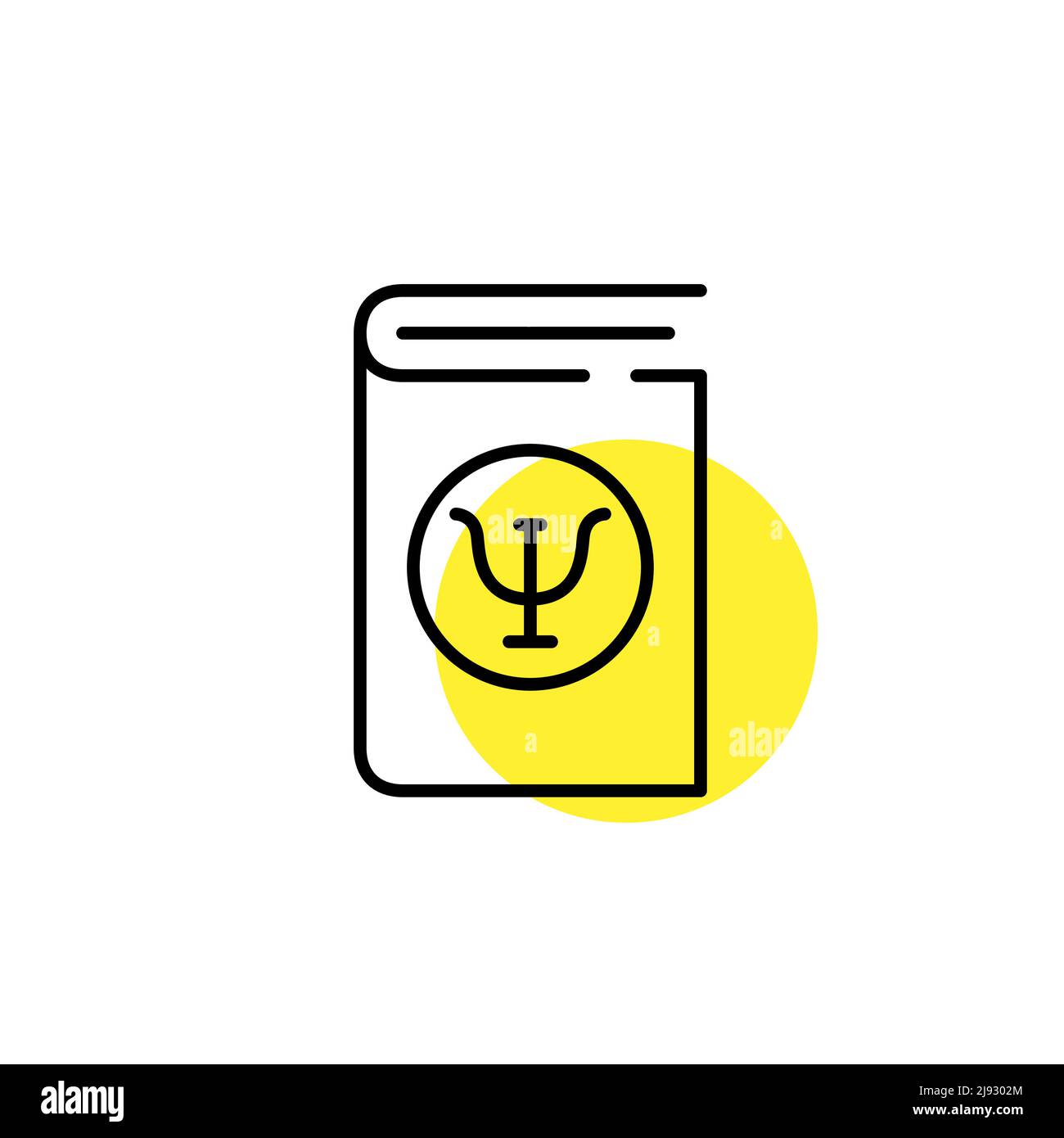 Psychotherapy book. Pixel perfect, editable stroke line icon Stock Vector