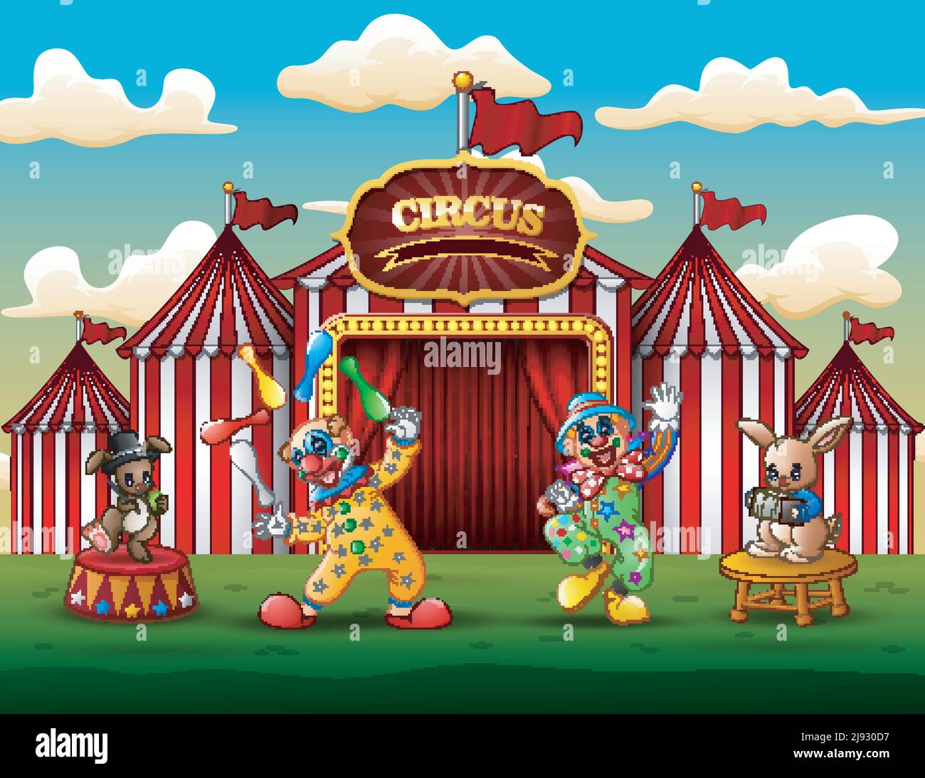 Entrance people performance Stock Vector Images Alamy