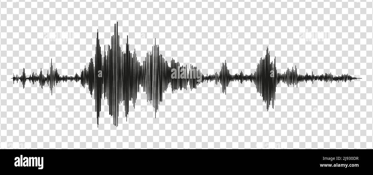 Seismograph measurement or lie detector graph. Seismic measurements with data record. Vector illustration isolated in transparent background Stock Vector