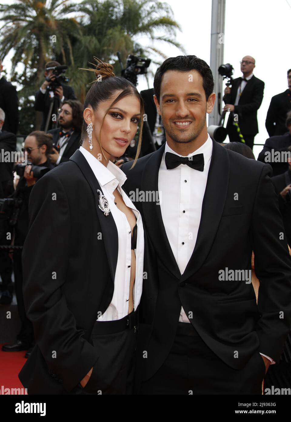 Cannes, France. 18th May, 2022. Iris Mittenaere, Diego El Glaoui attend